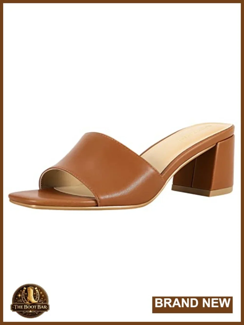 Women's Square Toe Block Heel Sandals Slip On Mules Casual Dress Pumps